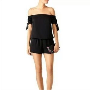 Amanda Uprichard Black Revolve Romper